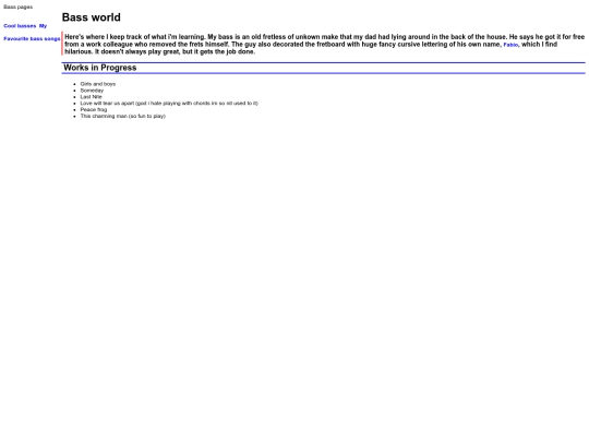 Subpages/bass screenshot
