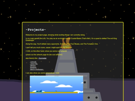 projects screenshot