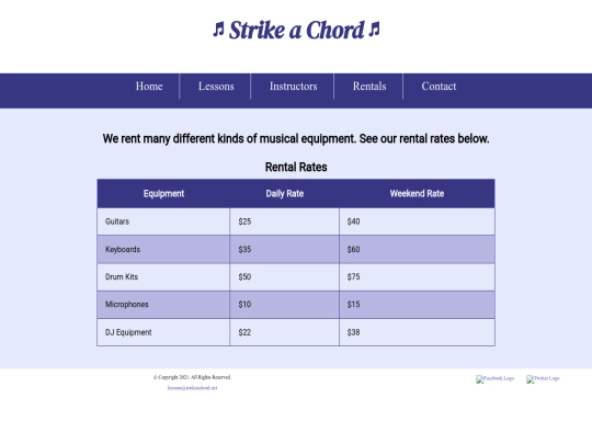 rentals screenshot