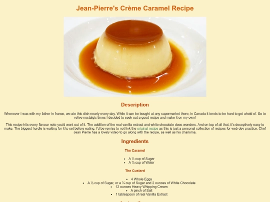 recipes/creme-caramel screenshot