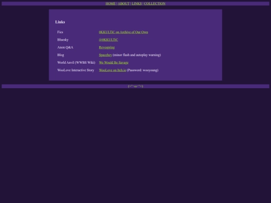 links screenshot