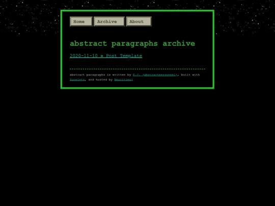 blog/blogarchive screenshot