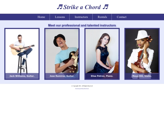 music/instructors screenshot