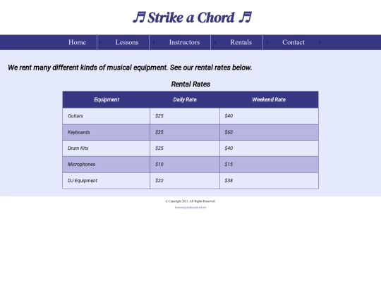 music/rentals screenshot