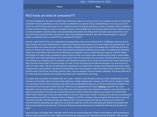 Blog/Archive/RSSfeedsareawesome screenshot