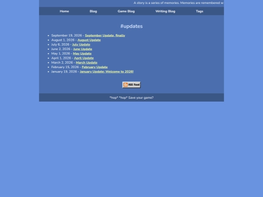 Blog/tagged/updates screenshot