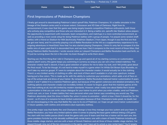 Gamer/gameblog/archive/2026-jul06 screenshot