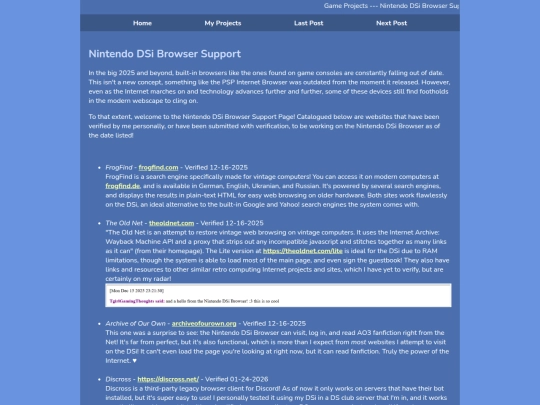 Gamer/gameproj/dsibrowser-support screenshot