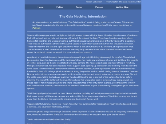 Writer/Fiction/gaiaintermission screenshot