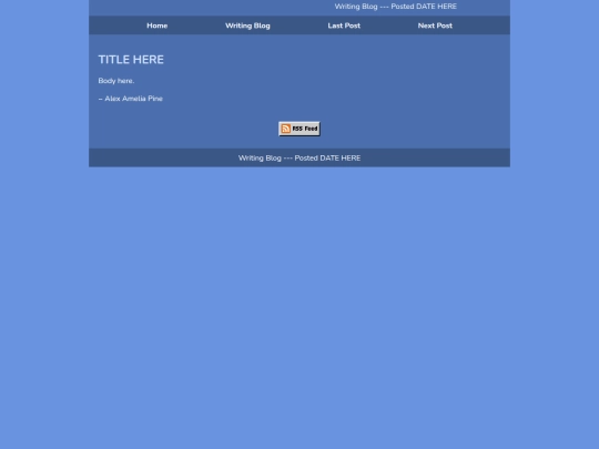 Writer/writingblog/blank screenshot