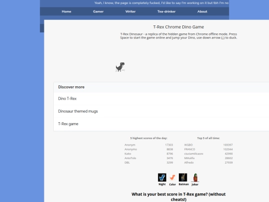 dinosaur screenshot