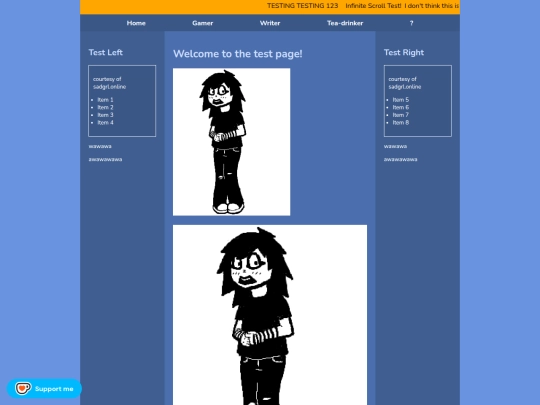 test screenshot