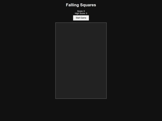 falling squares screenshot