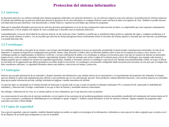 enlaces/Proteccion sistema screenshot