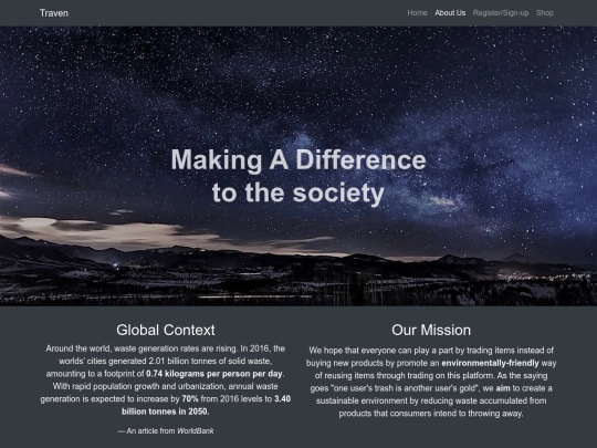 Traven_Website/Traven_About_Us/about screenshot