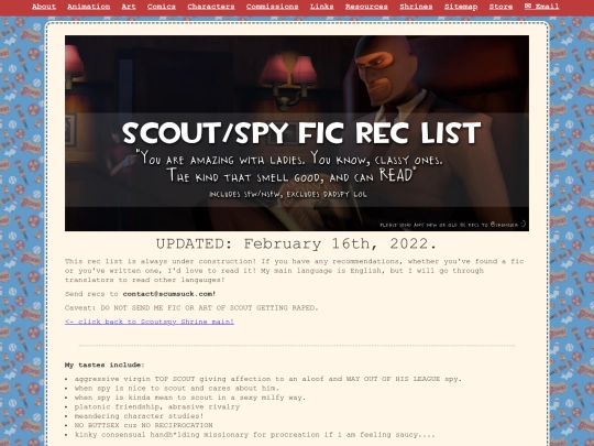 scoutspy/ficrecs screenshot