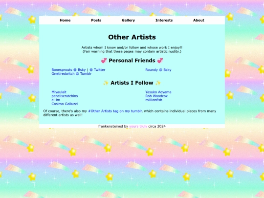 other artists screenshot