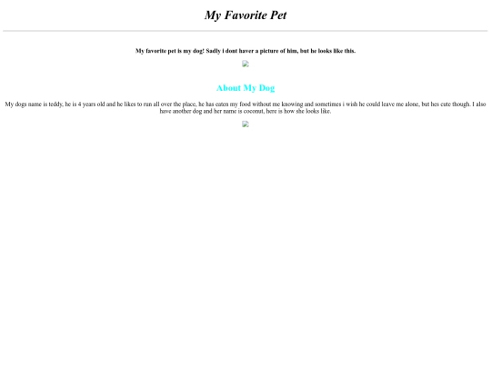 myfavoritepet screenshot