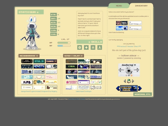 links screenshot