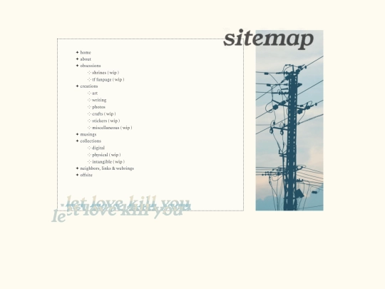 sitemap screenshot