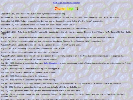 changelog screenshot