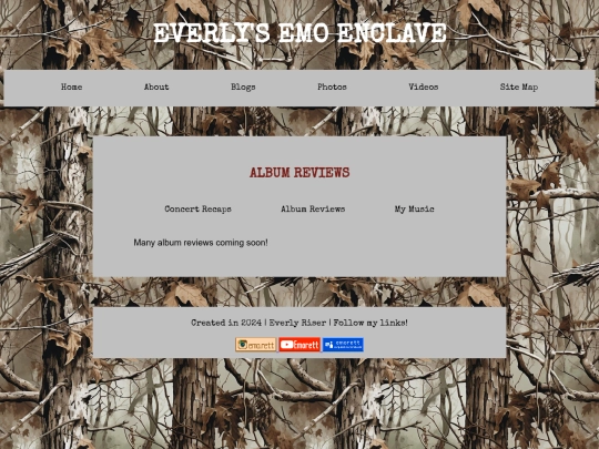 pages/blogs/music-subpages/album-reviews screenshot