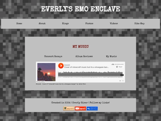 pages/blogs/music-subpages/my-music screenshot