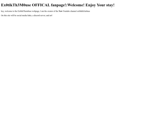 Ex0tikWebpage screenshot