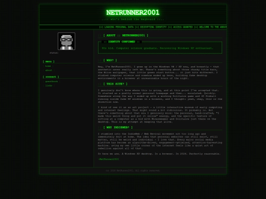 website/about screenshot
