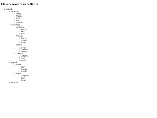 Pagines/listas screenshot