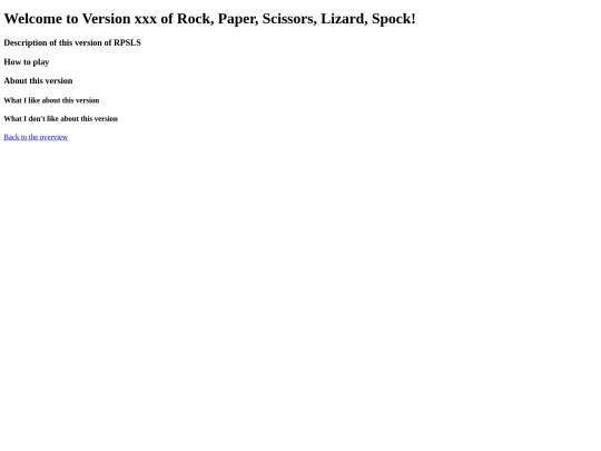 versiontemplate screenshot