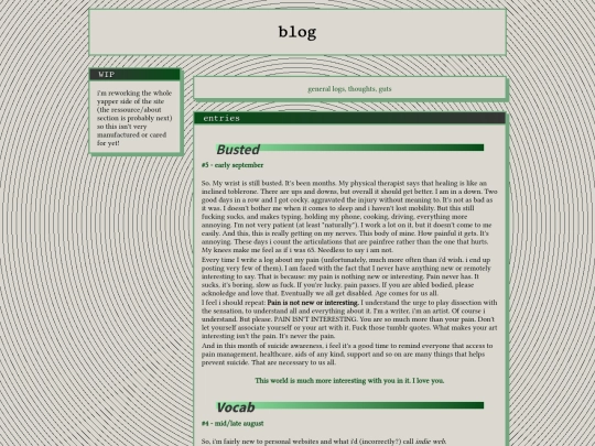 Yapper/blog screenshot
