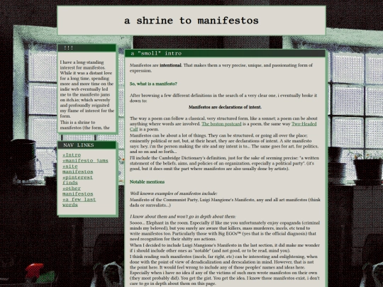 Yapper/shrines/manifestos screenshot