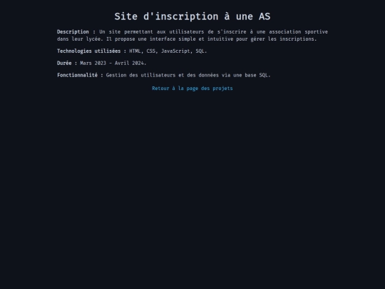 projects_list/site-inscription screenshot
