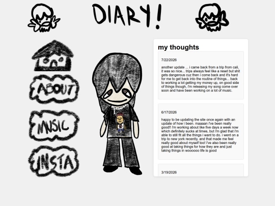 diary screenshot