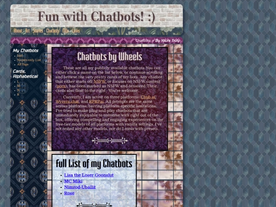 Chatbots/by_yours_truly screenshot