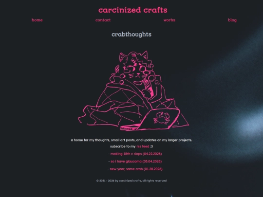blog screenshot