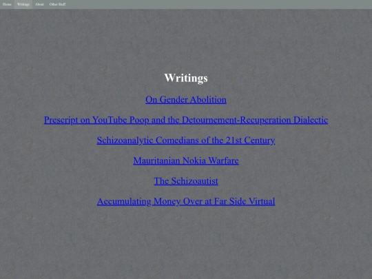 writings screenshot