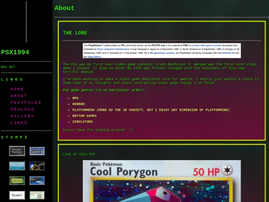 pages/about screenshot