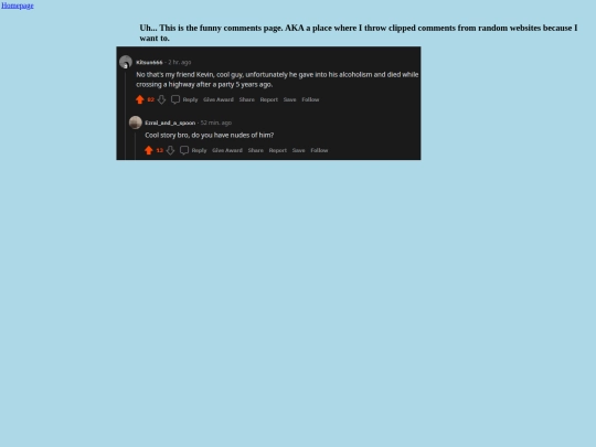 Stuff/Funny Comments/FunnyComments screenshot