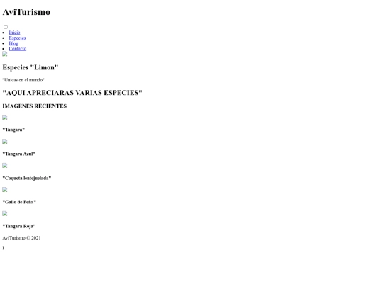 especies screenshot