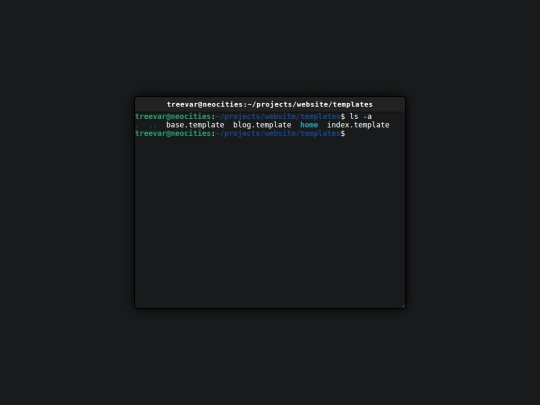 projects/website/templates screenshot