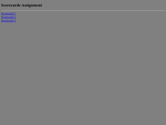 scorecards screenshot