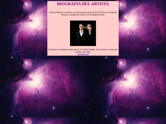 biografia screenshot