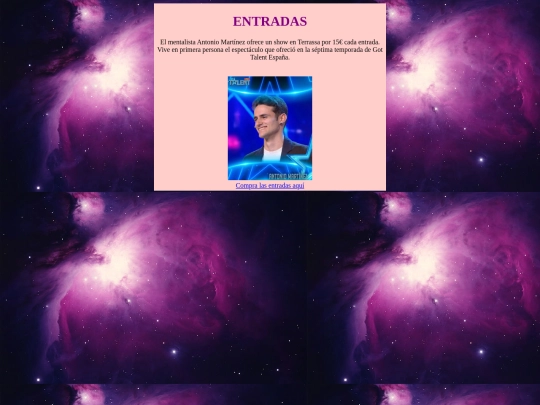 entradas screenshot
