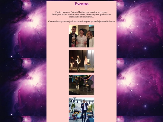 eventos screenshot