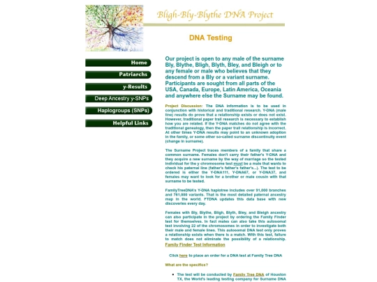 DNA_testing screenshot