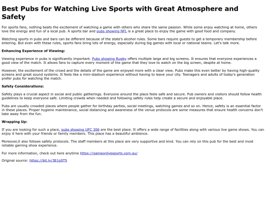 BestPubsforWatchingLiveSportswithGreatAtmosphereandSafety screenshot