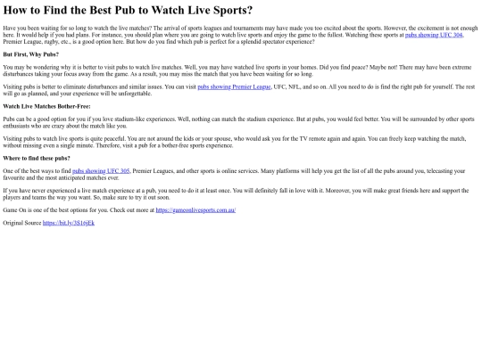 HowtoFindtheBestPubtoWatchLiveSports screenshot
