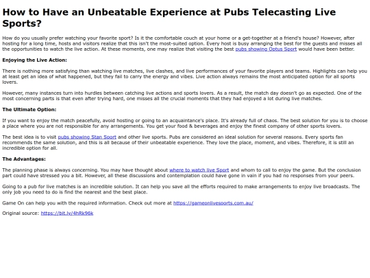 HowtoHaveanUnbeatableExperienceatPubsTelecastingLiveSports screenshot